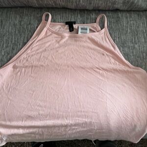 Torrid Pink Ribbed Tank Top